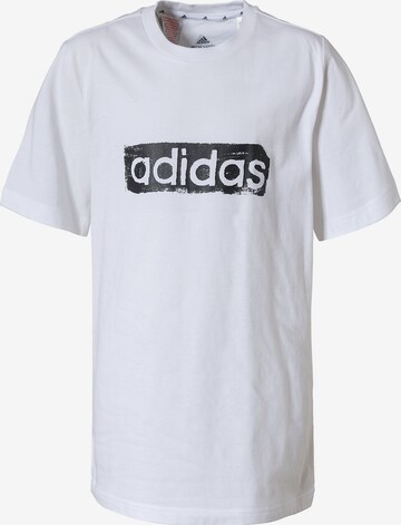 ADIDAS PERFORMANCE T-Shirt in Weiß: front