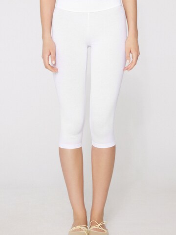 Tezenis Skinny Leggings in White: front