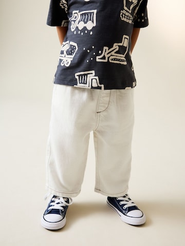 Next Широкий Джинсы в Бежевый: спереди