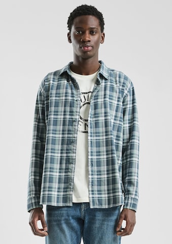 Coupe regular Chemise QS en bleu : devant