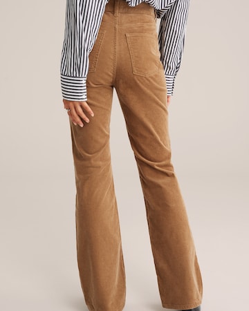 WE Fashion Regular Hose in Braun