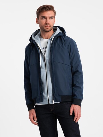 Ombre Tussenjas in Blauw: voorkant
