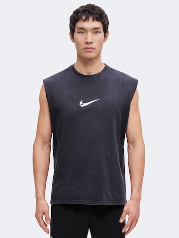 Nike SportswearTehnička sportska majica - crna boja: prednji dio