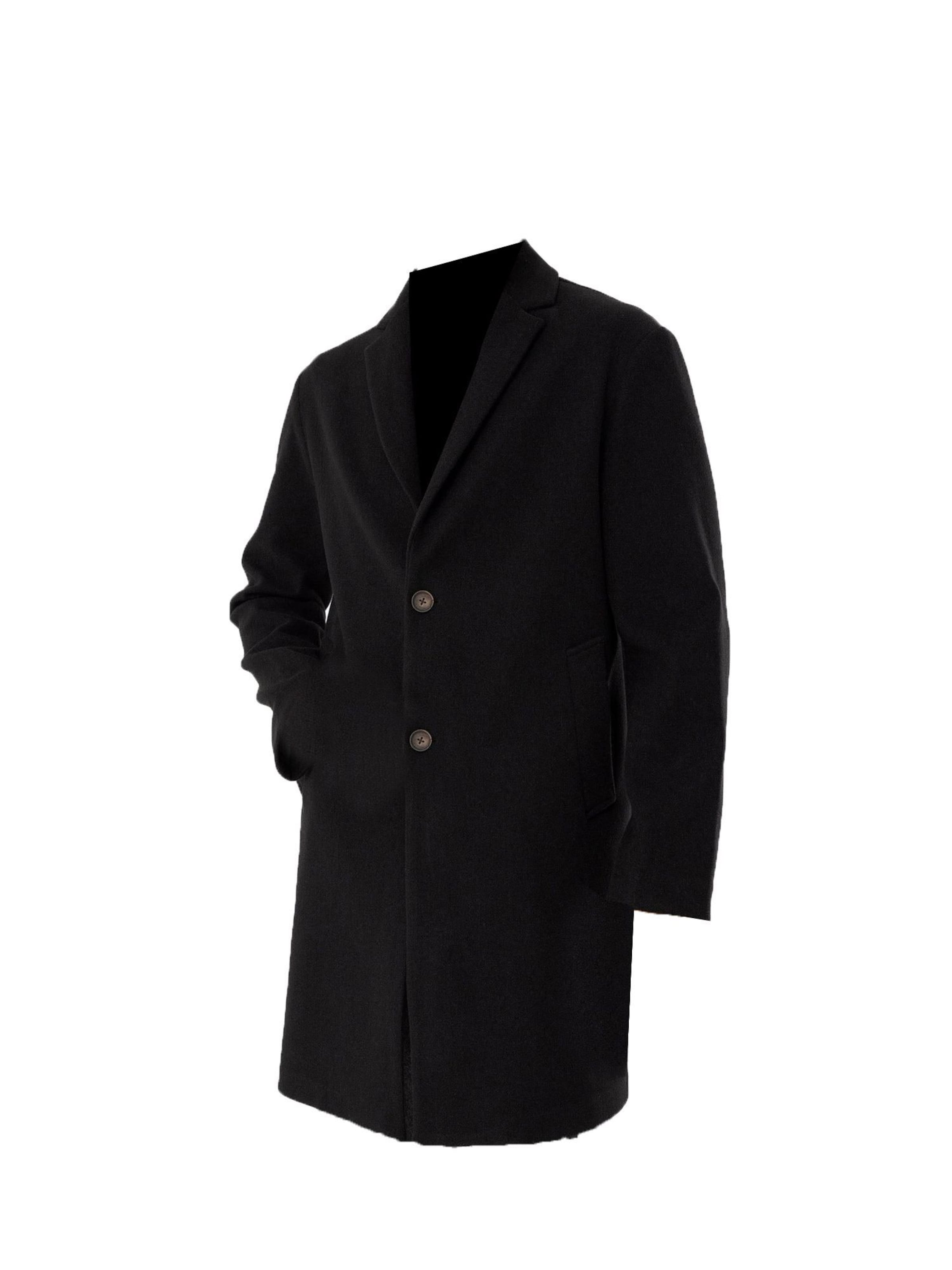 Antioch Sobretudo meia-estação em preto, Vista do artigo