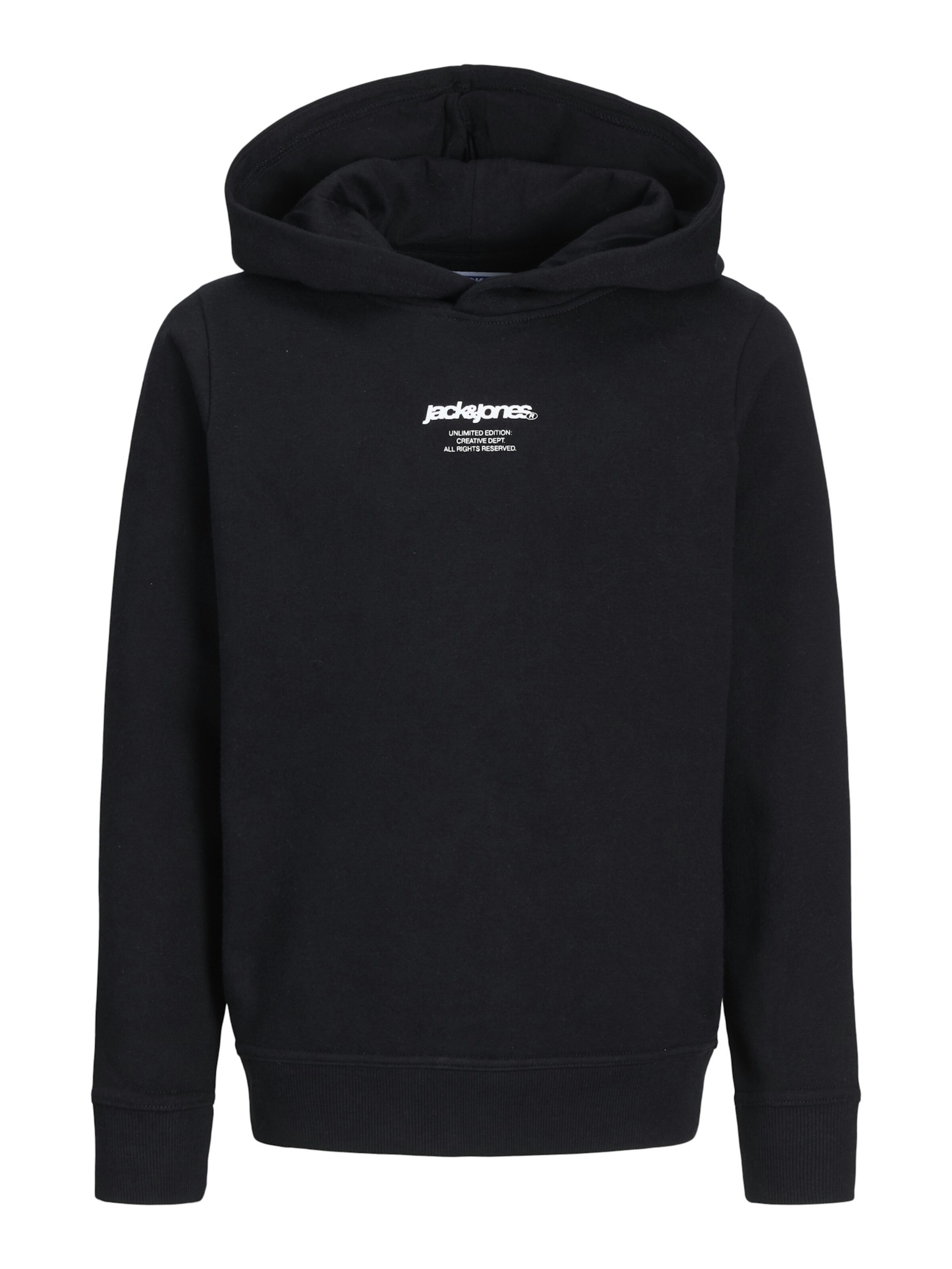 Jack & Jones Junior Sweatshirt 'Tarmac Camo' in Black: front