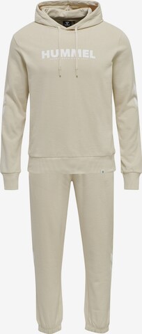 Hummel Jogginganzug in Beige: predná strana