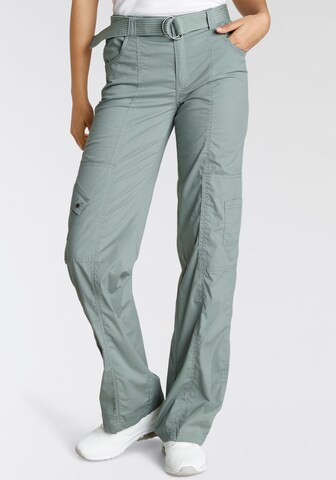 KangaROOS Regular Cargo Pants in Green: front