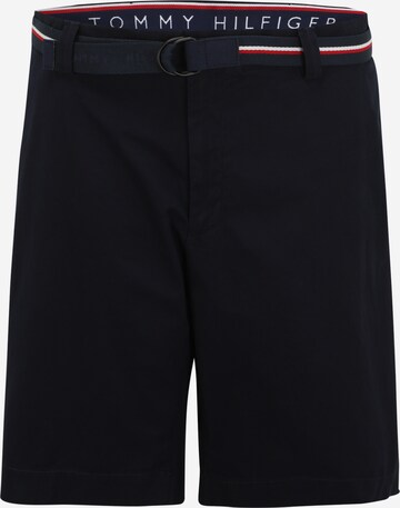 mėlyna Tommy Hilfiger Big & Tall Standartinis „Chino“ stiliaus kelnės 'BROOKLYN': priekis