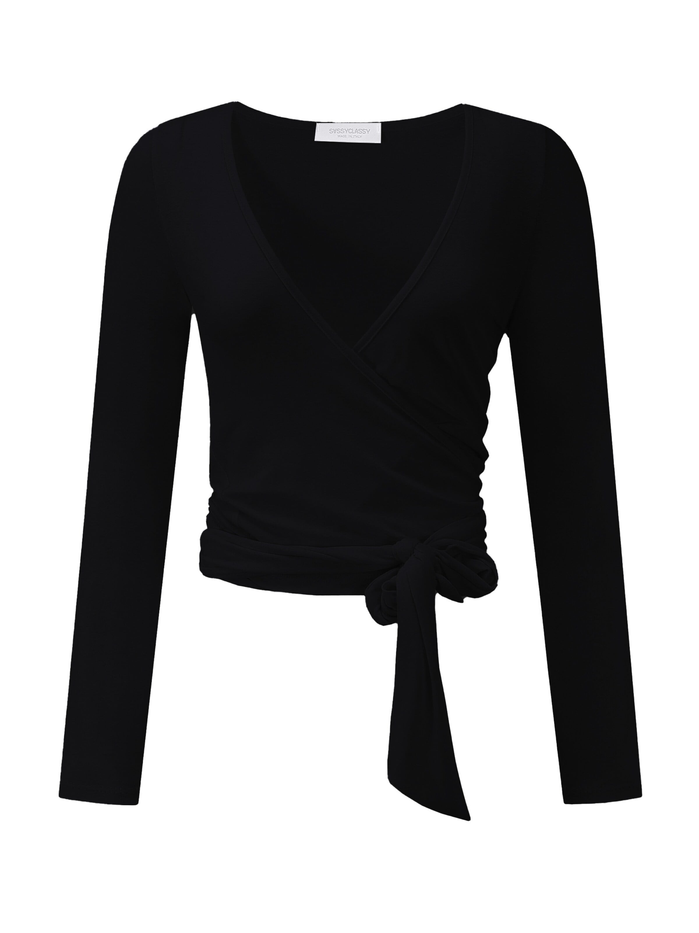 SASSYCLASSY Shirt in Zwart: voorkant