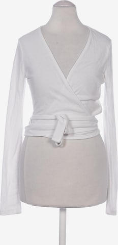 NA-KD Langarmshirt S in Weiß: Vorderseite