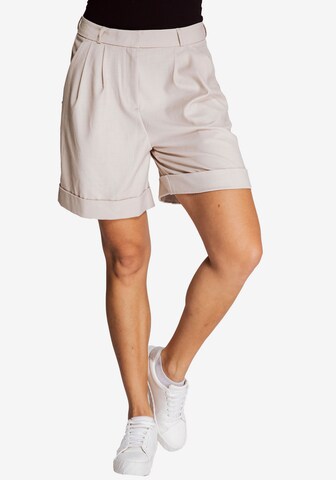 Zhrill Regular Bügelfaltenhose in Beige: predná strana