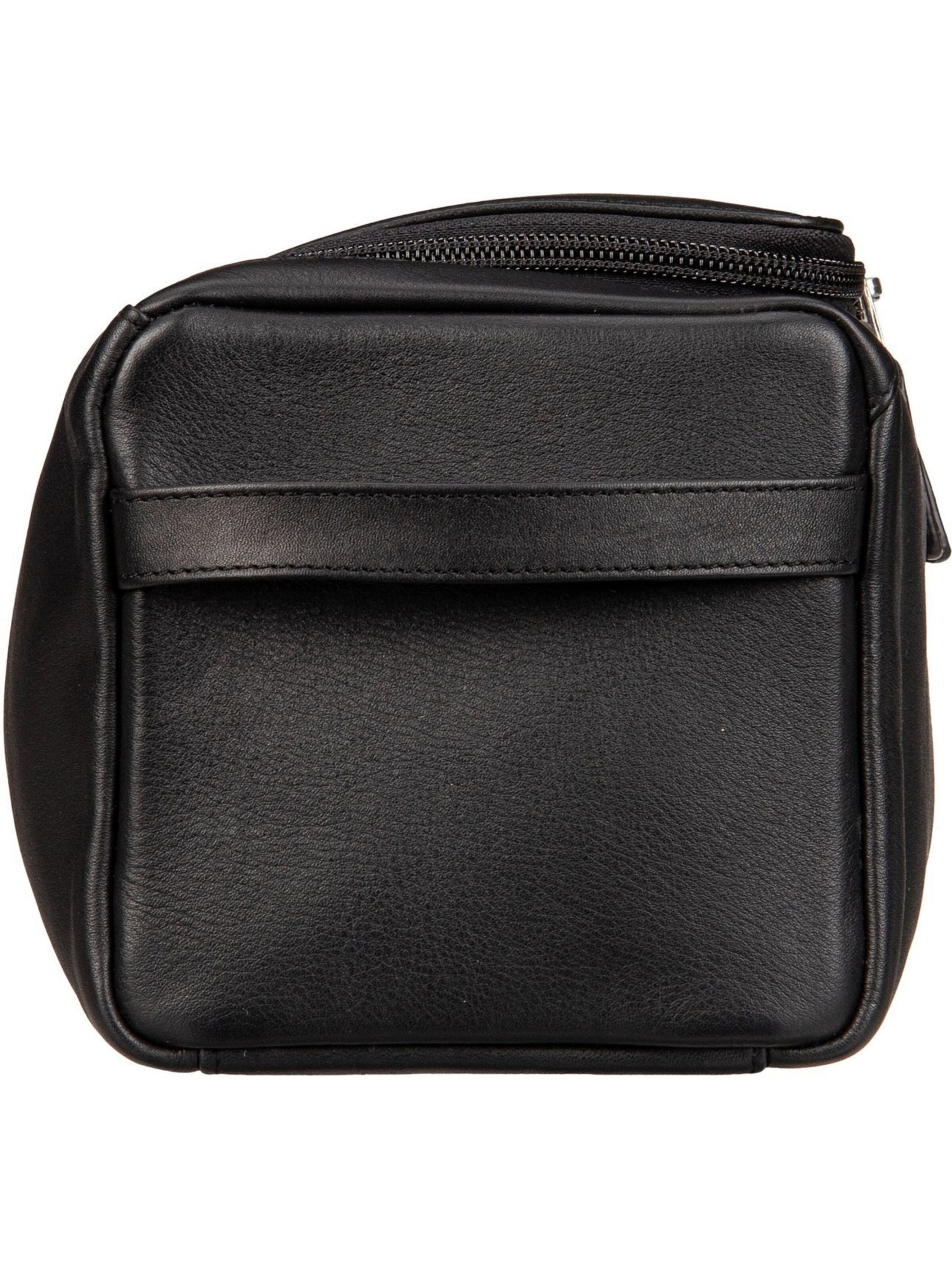 Braun Büffel Toiletry Bag in Black