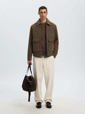 SELECTED Sweater in Brown