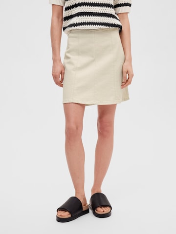 SELECTED FEMME Rok 'Krista' in Beige: voorkant