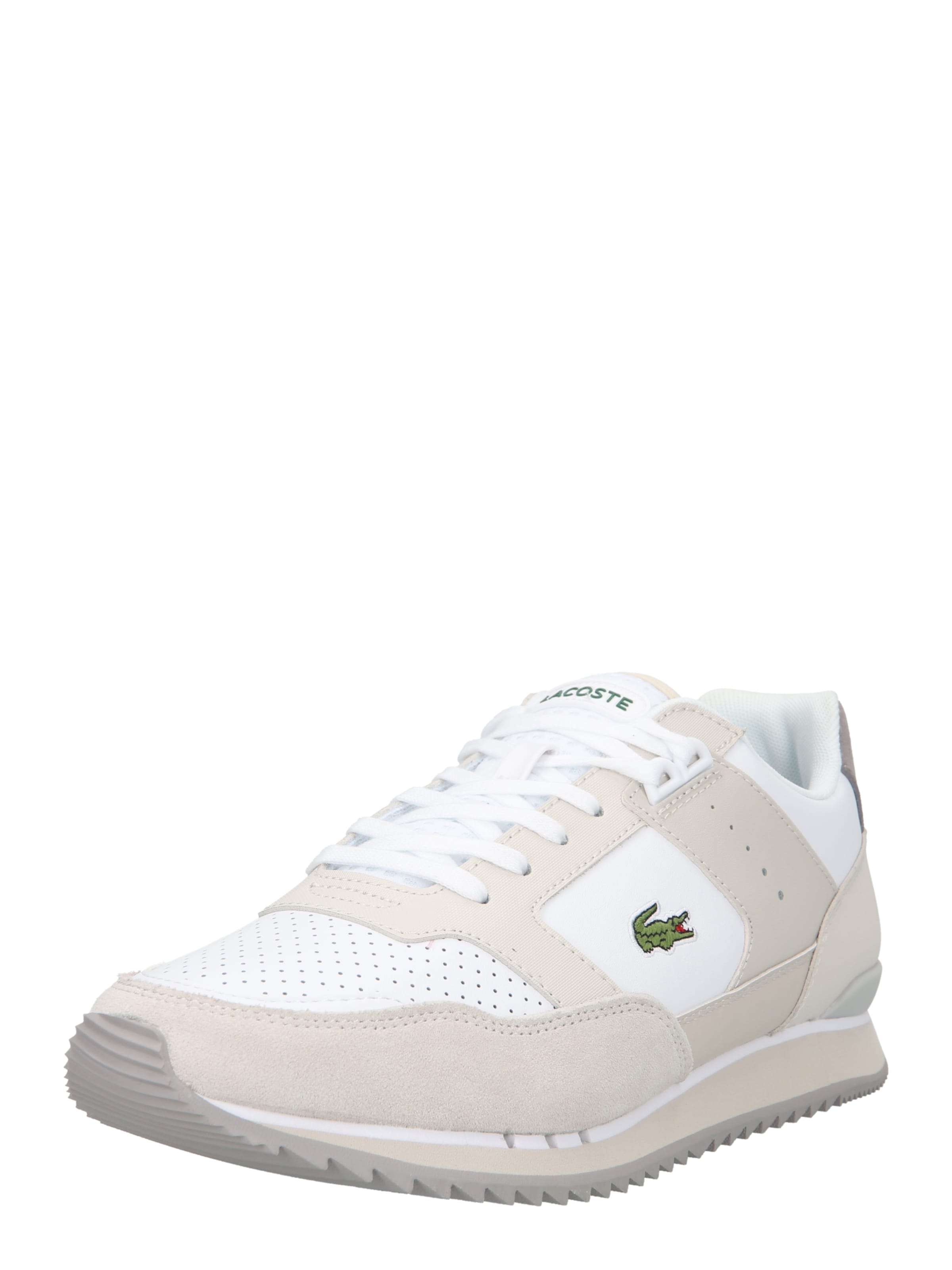 Sneaker low 'Partner Piste' de la LACOSTE pe alb: față