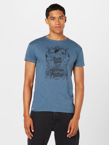 Derbe Shirt 'Seemann' in Blauw: voorkant