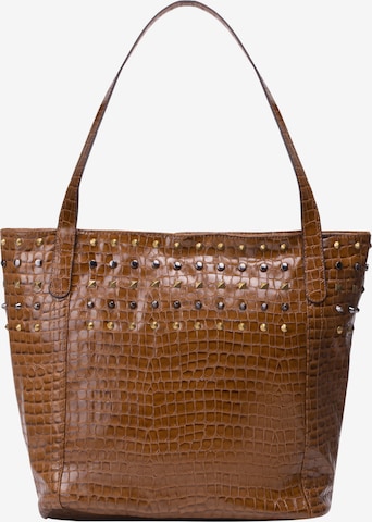 usha FESTIVAL Shopper in Brown: front