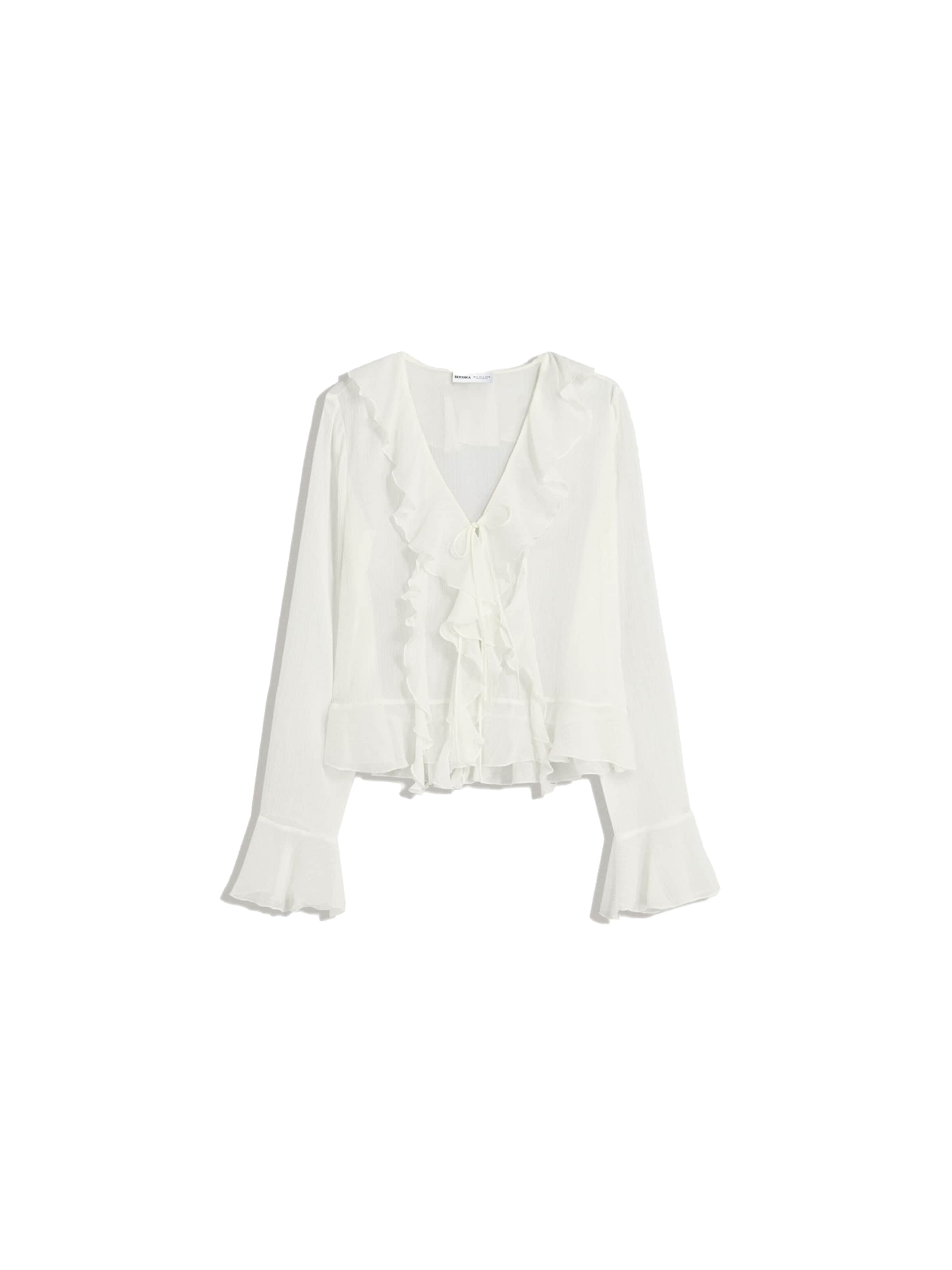 Bershka Blus i beige: framsida