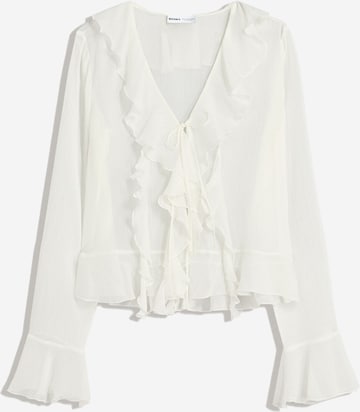 Bluză de la Bershka pe bej: față