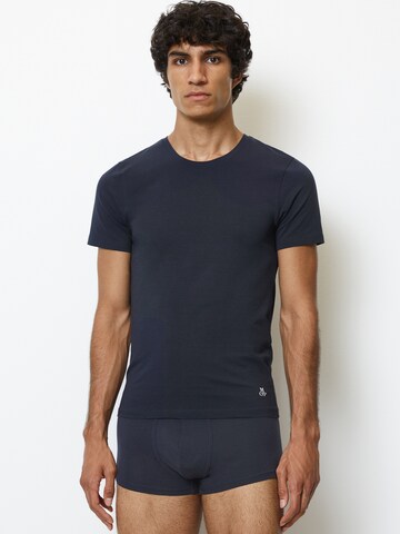 Marc O'Polo Undershirt 'Essentials' in Blue: front