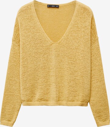 Pull-over 'PEKIN' MANGO en jaune : devant