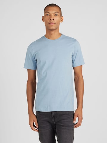 KnowledgeCotton Apparel Shirt in Blue: front