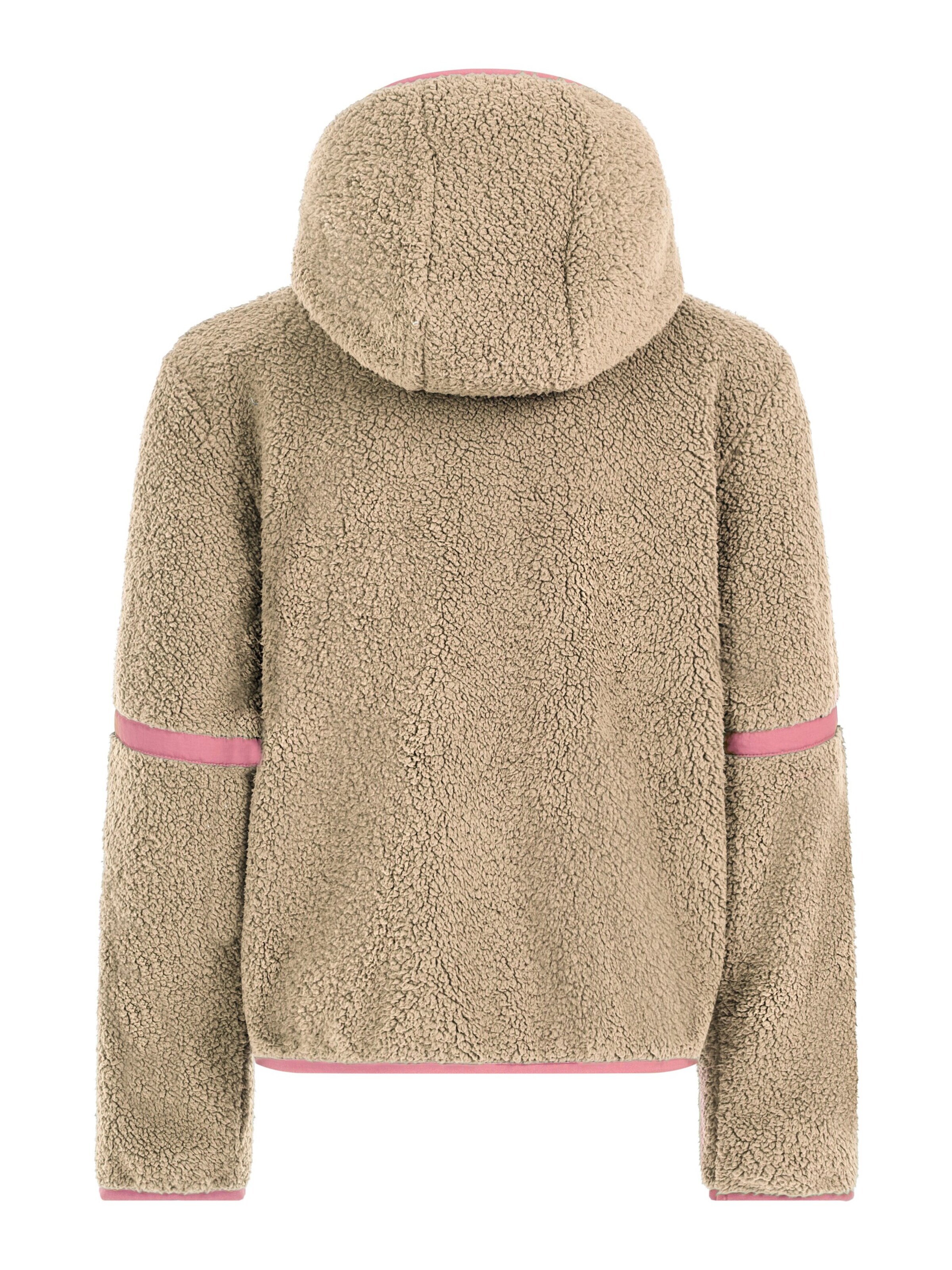 PROTEST Fleece jas 'PRTJaggy JR' in Bruin