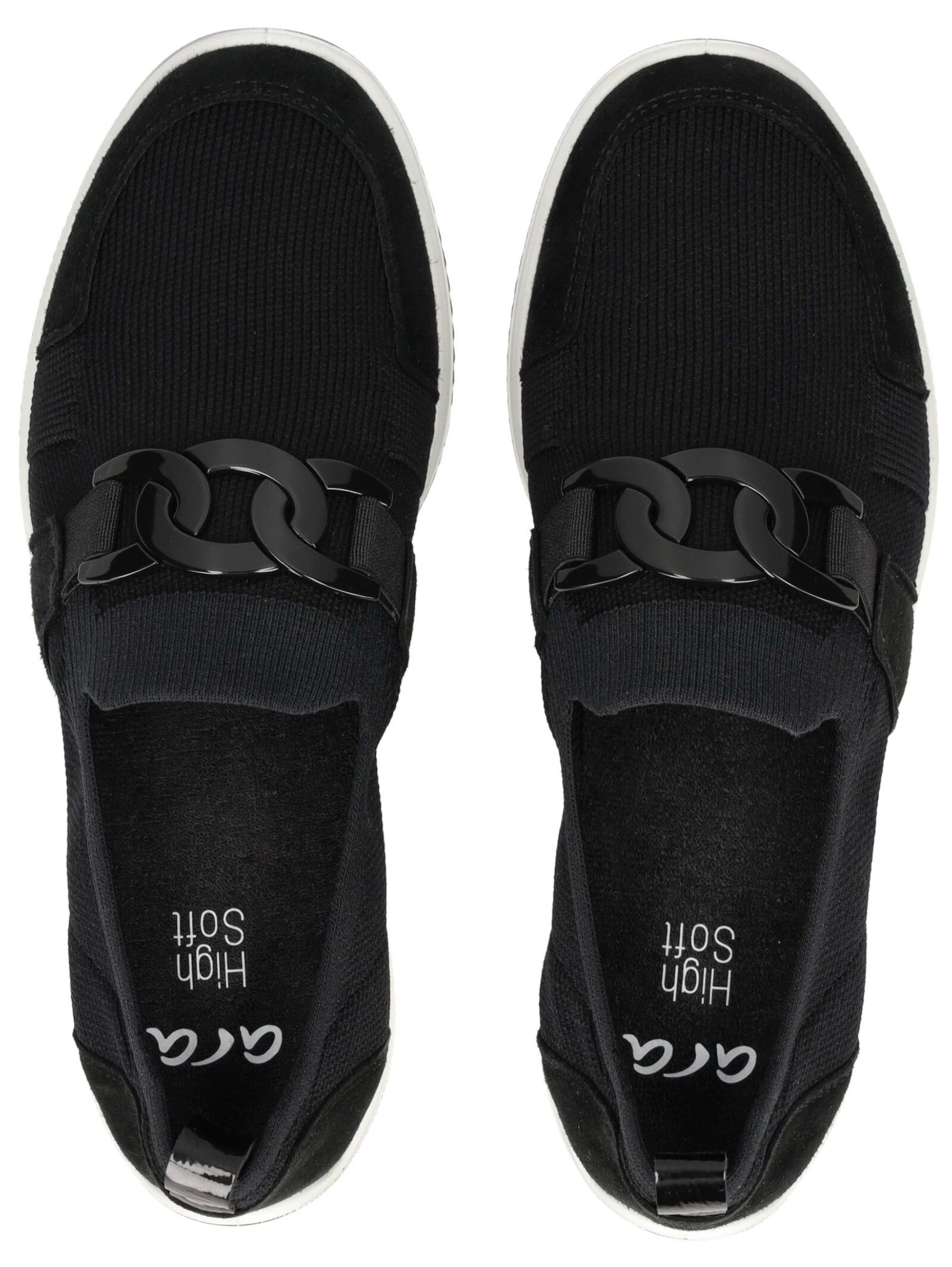 ARA Slip-on 'Lissabon' in Zwart