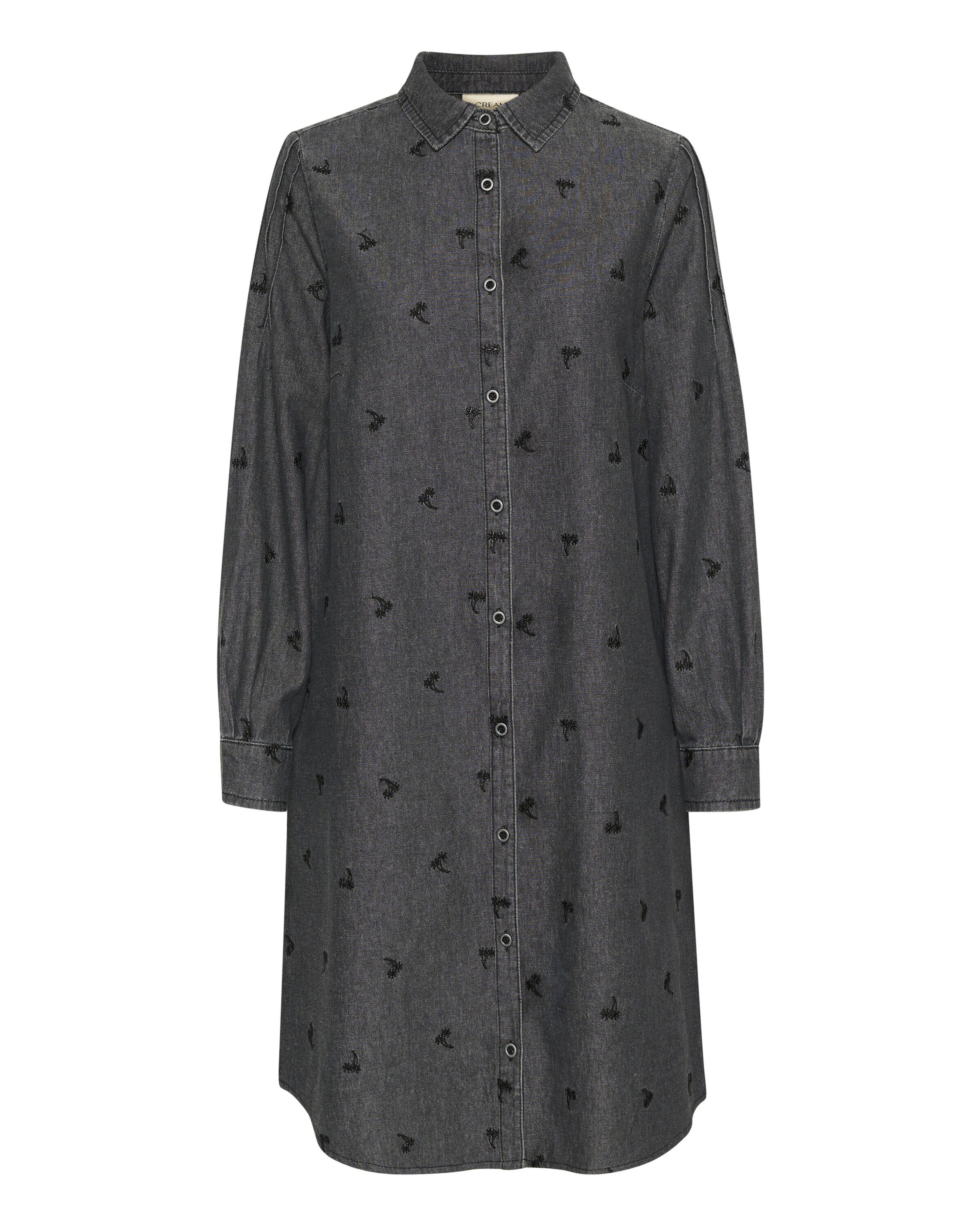 Cream Shirt dress 'Fiola' in Black denim, Item view