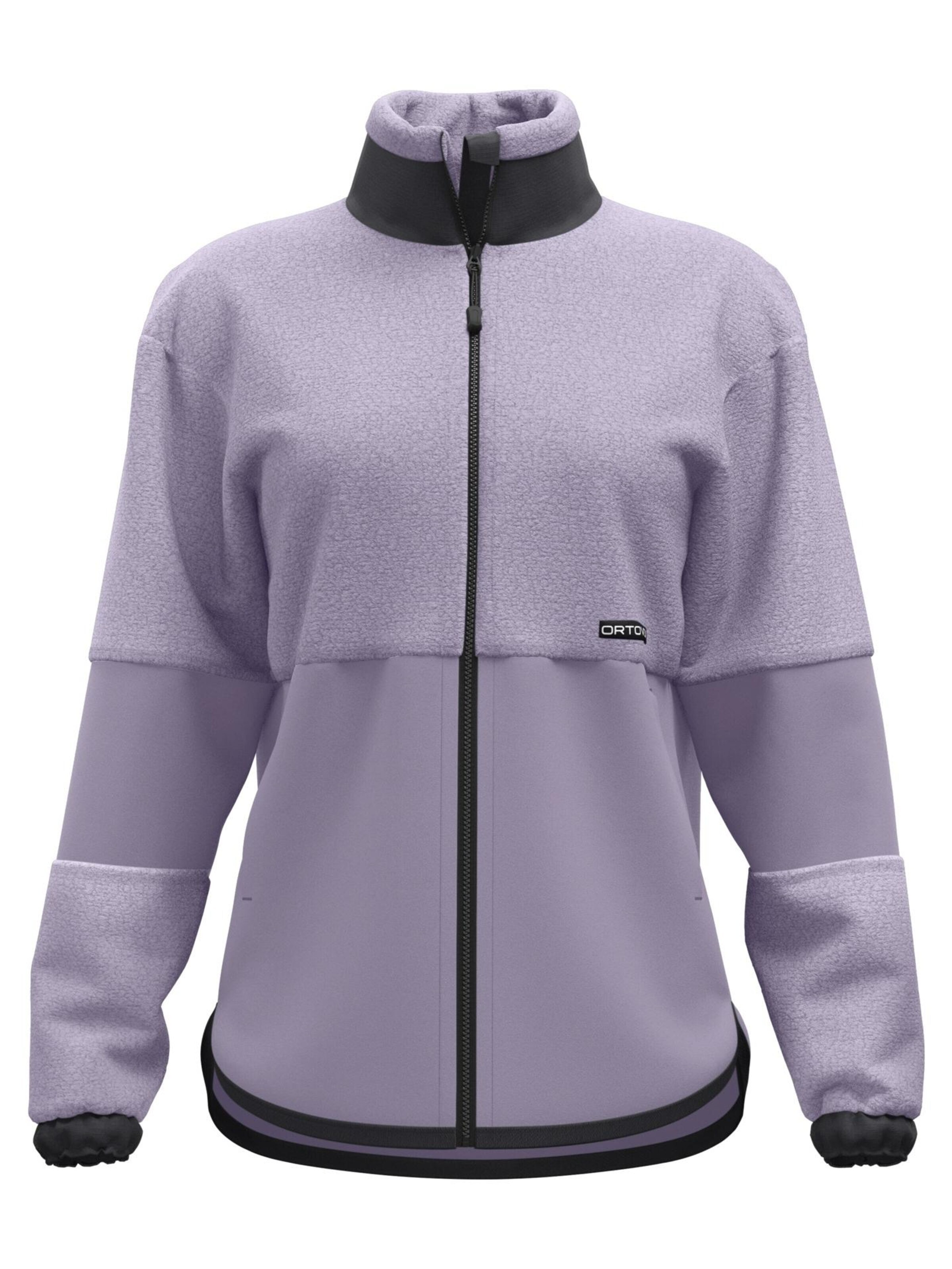 ORTOVOX Athletic Fleece Jacket in Purple: front