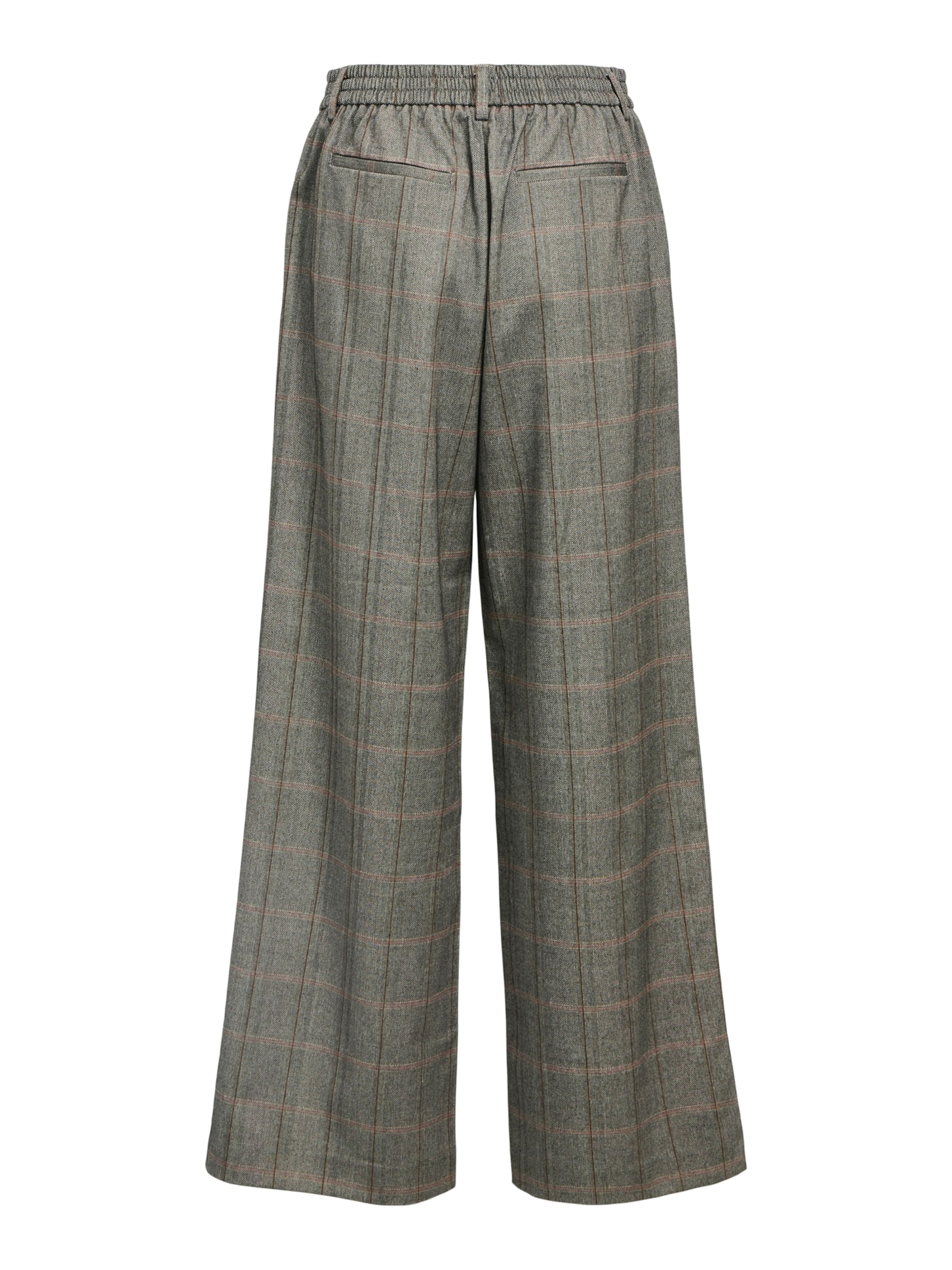 OBJECT Wide leg Trousers 'OBJLISA' in Grey