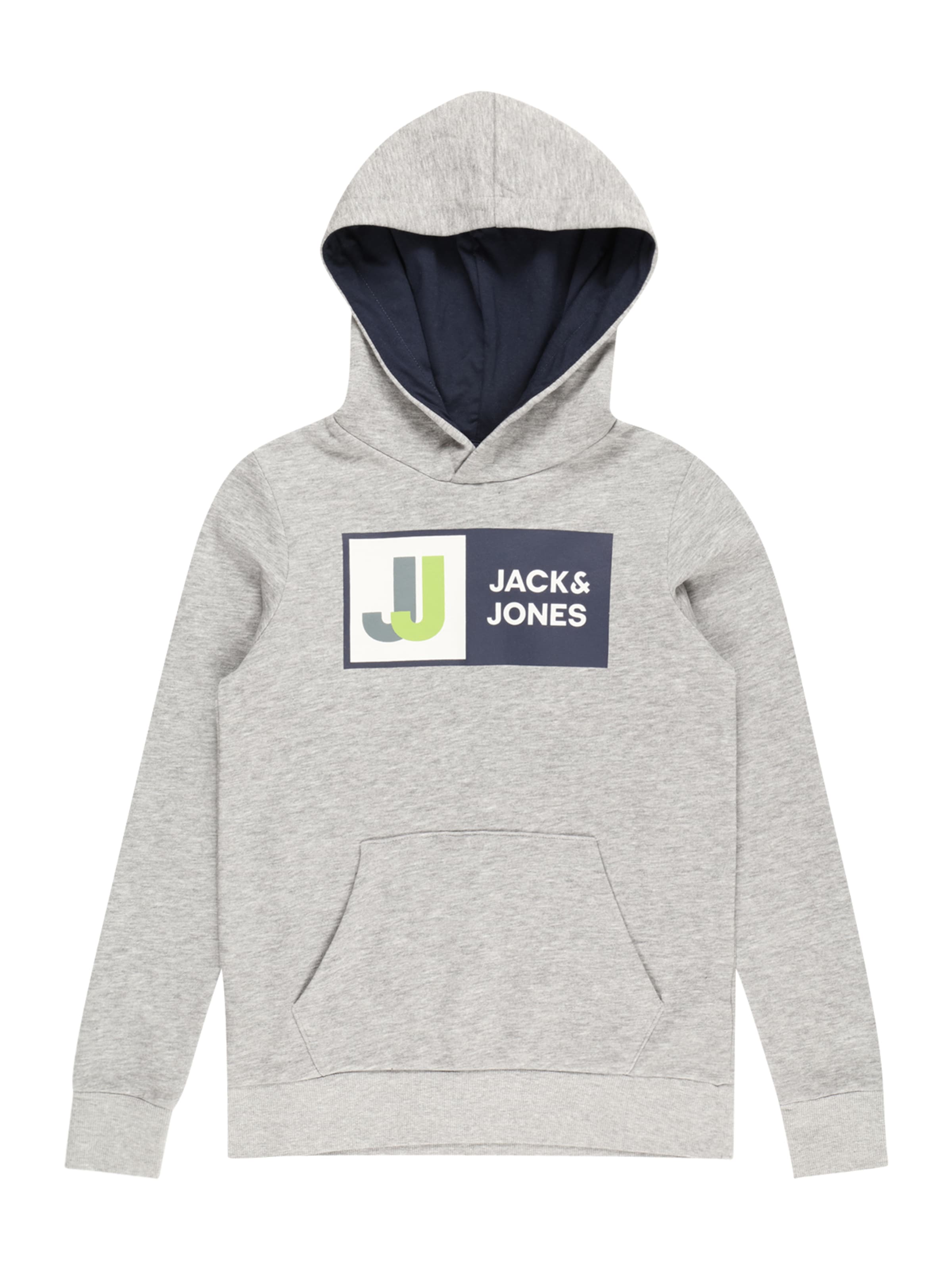 Jack & Jones Junior Mikina 'JCOLogan' – šedá: přední strana