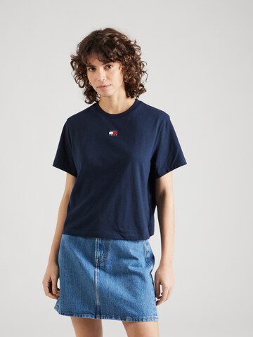 T-shirt Tommy Jeans en bleu : devant