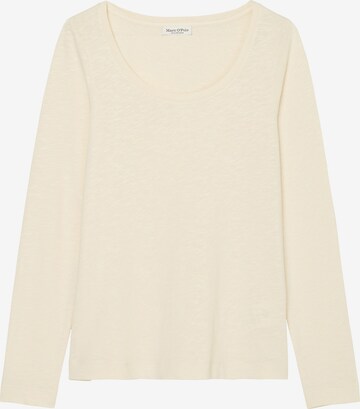 T-shirt Marc O'Polo en beige : devant