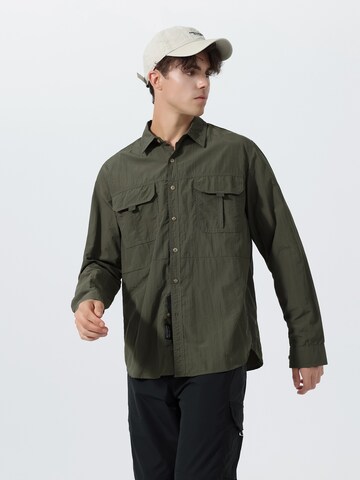 Youthup Regular fit Button Up Shirt in Green