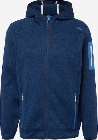 CMP Athletic Fleece Jacket in Blue: front