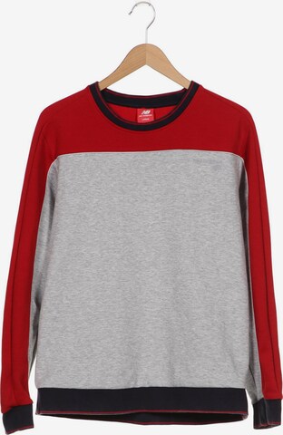 new balance Sweatshirt & Zip-Up Hoodie in L in Grey: front