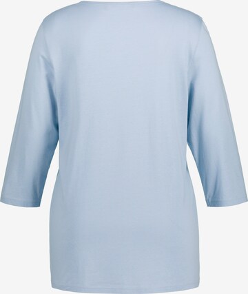 Ulla Popken Slaapshirt in Blauw