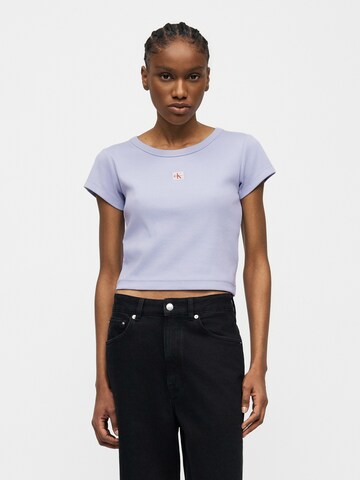 Calvin Klein Jeans - Camisa em roxo: frente
