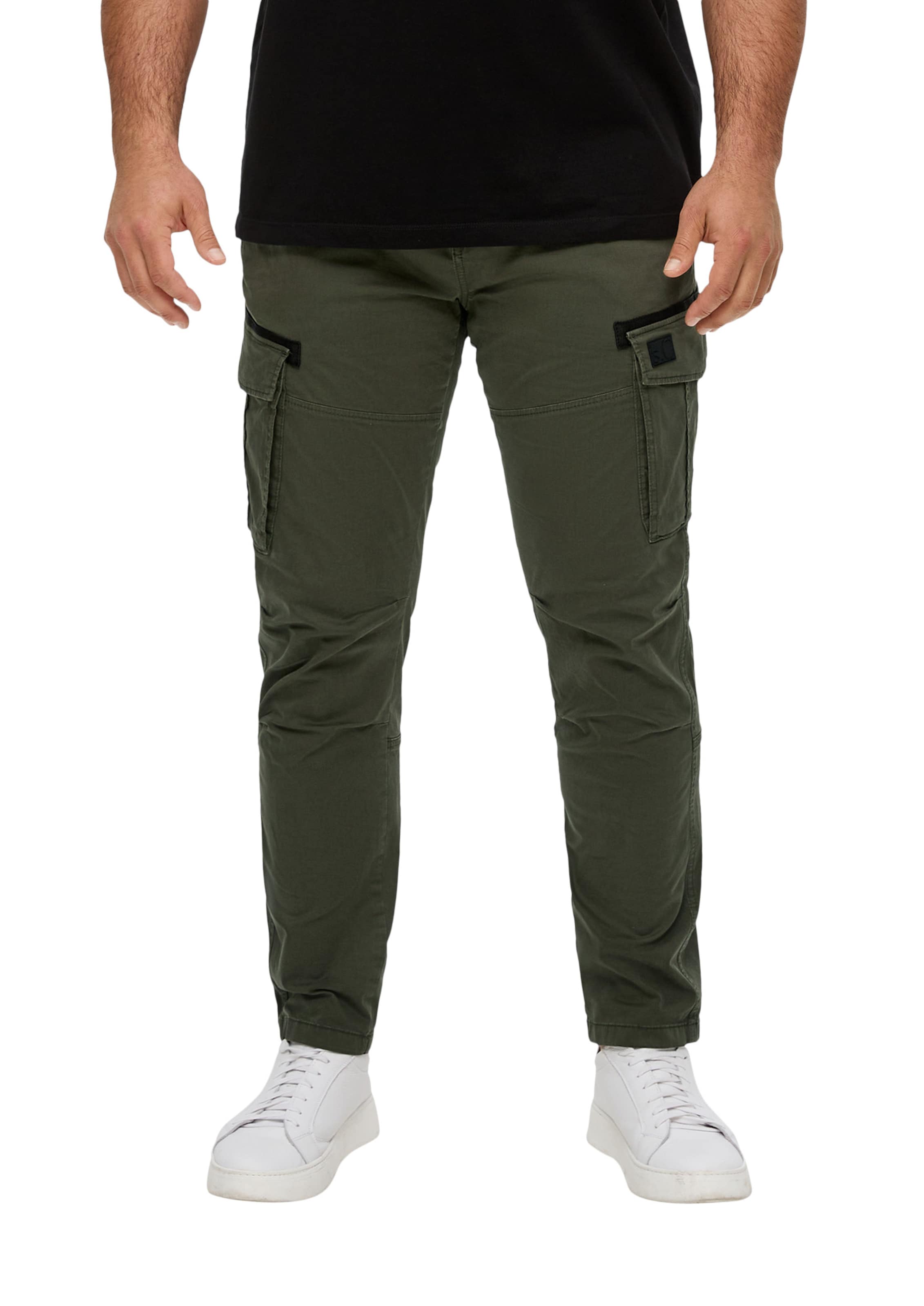 Regular Pantalon 'Detroit' s.Oliver en vert : devant