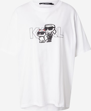 Karl Lagerfeld Тениска в бяло: отпред