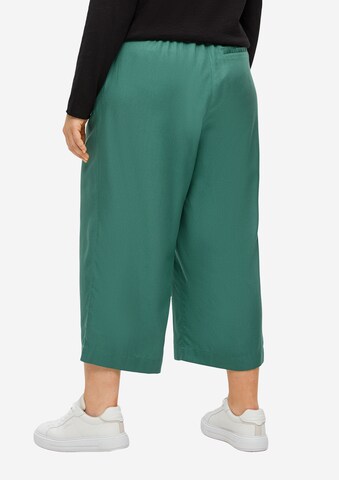 TRIANGLE Wide leg Broek in Groen