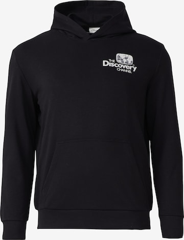 s.Oliver Men Big Sizes Sweatshirt in Schwarz: Vorderseite