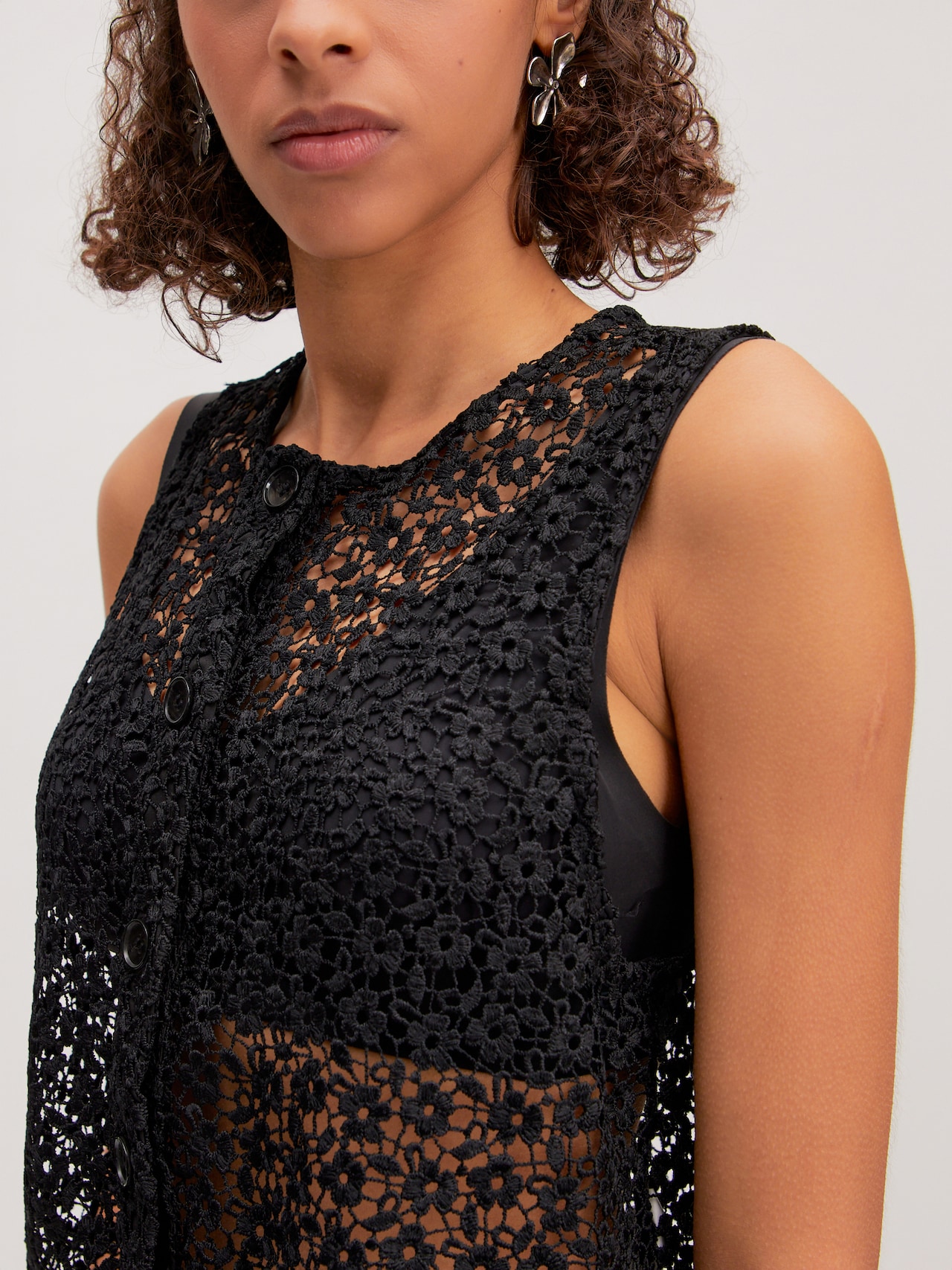 EDITED Produits Haut 'Cleo' noir