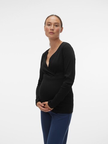 T-shirt 'LAVENDER' Vero Moda Maternity en noir : devant