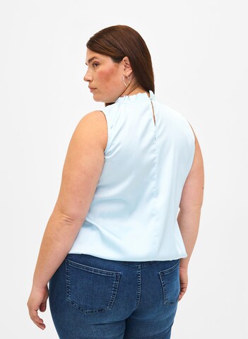 Camicia da donna 'NILLE' di Zizzi in blu