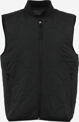 TOM TAILOR DENIM Bodywarmer in Zwart: voorkant