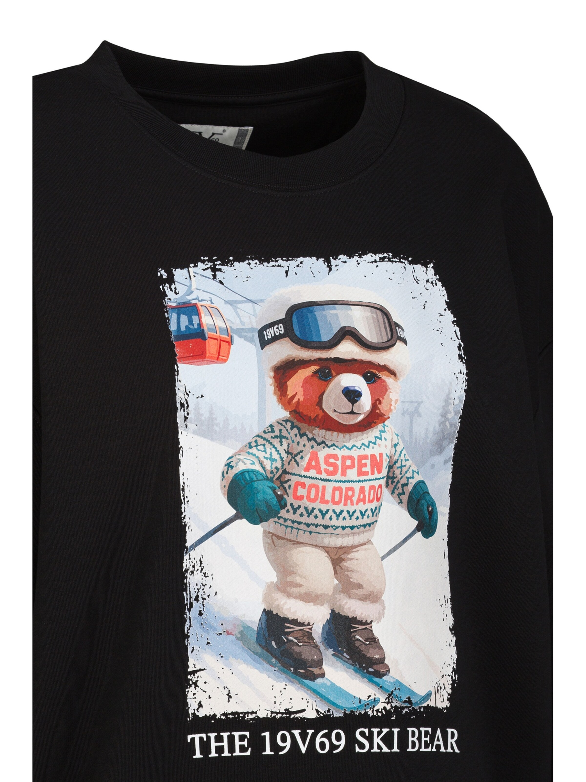19V69 ITALIA - Sudadera 'Sinja Wintersports 3' en negro