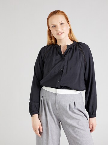 EVOKED Blouse 'VIDogma' in Black: front