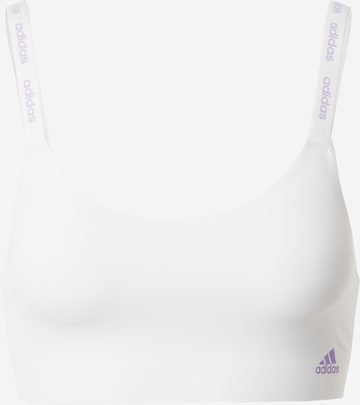 ADIDAS SPORTSWEAR Bustier Sport-BH in Weiß: predná strana